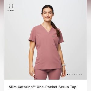 Size small mauve Fig scrub set.